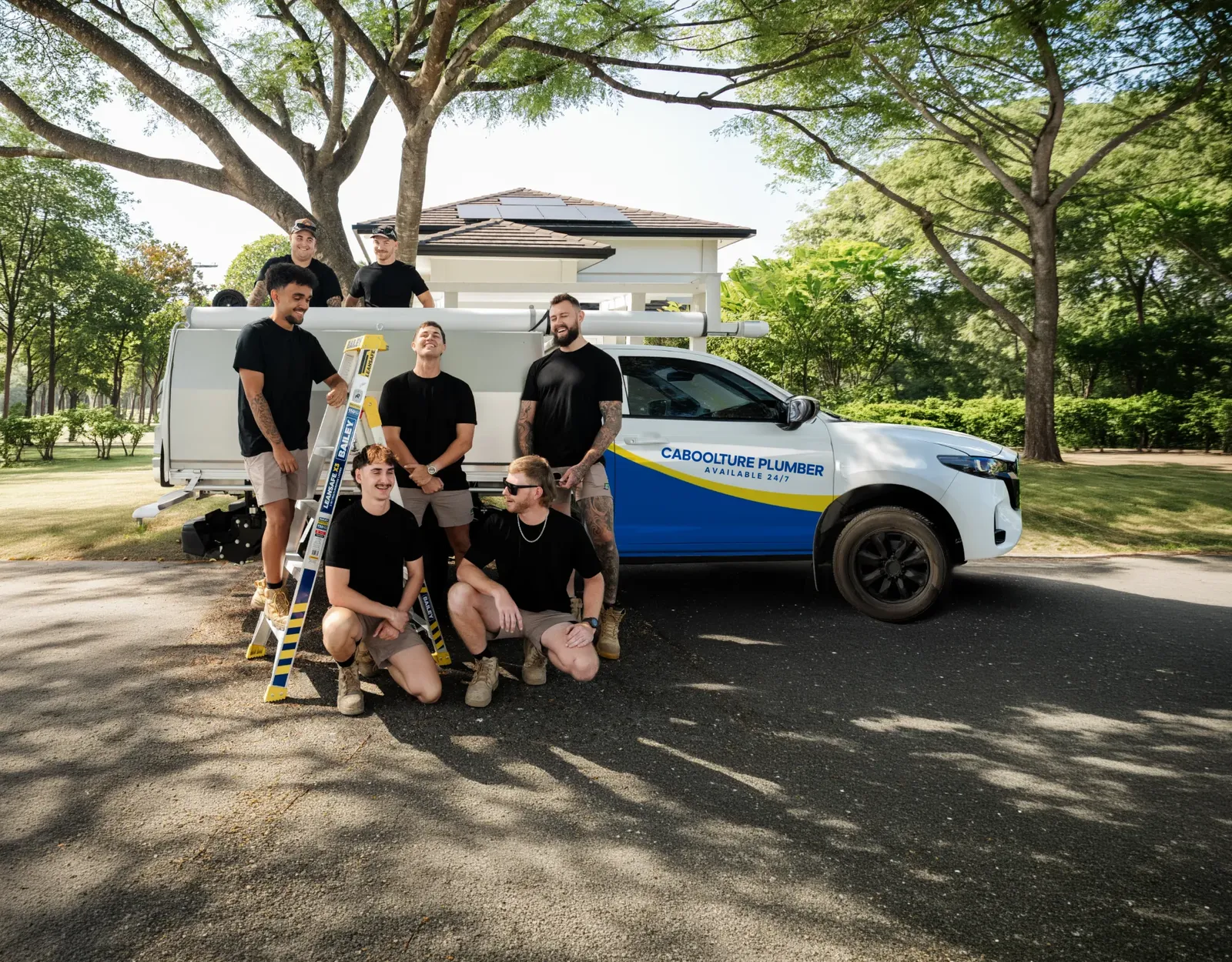 Caboolture Plumber ute and team